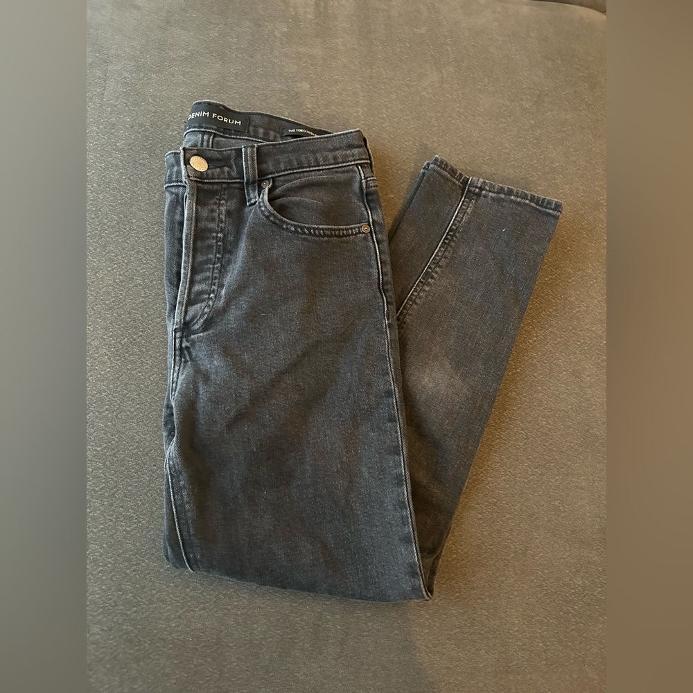 Denim Forum - The Yoko High Rise Slim Crop